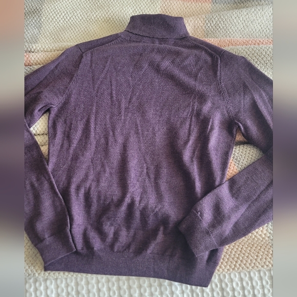 Brooks Brothers Purple Women's Turtleneck Sweater Merino Wool Silk & Cashmere - Picture 1 of 4